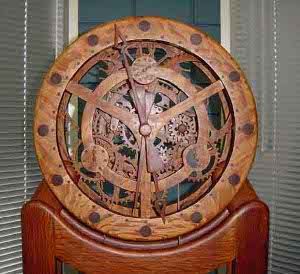 Free Wooden Gear Clock Plans for You Eccentric, Masochist ...