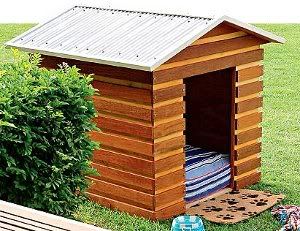 24 Free Dog House Plans: Peaked-Roof, A-Frames, Dog Shelters, Kennels 