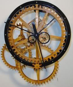 Free Wooden Gear Clock Plans for You Eccentric, Masochist 