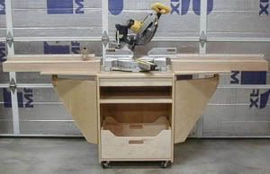 11 Free Miter Saw Stand Plans + 9 Pictorial Idea Guides, 2 Videos, 6 