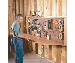  for easy-to-build work surfaces for your workshop or garage