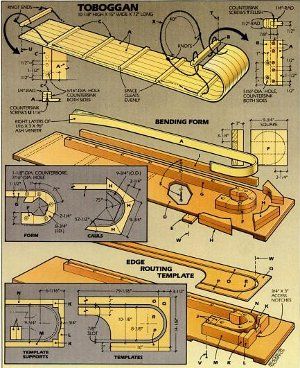 Wooden Snow Sled Plans