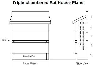 27 Bat House Plans: Bat Nurseries, Bat Rocket Boxes, Bird + Bat Boxes 