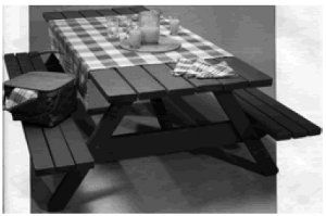 17) Hexagonal (six sided) BBQ picnic table : We Sent 4,667 Visits