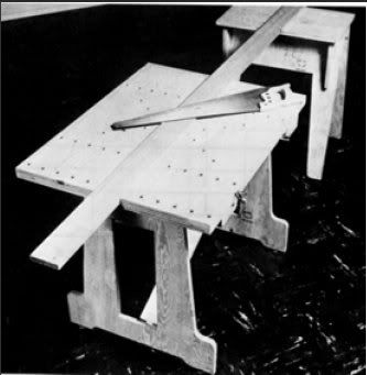 Stackable sawhorse plans