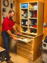 Power Tool Storage Cabinet Plans