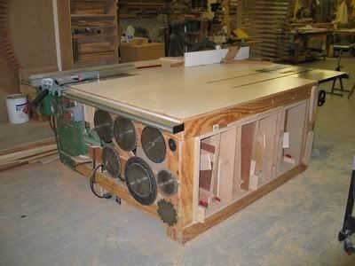 Miter Saw Stand Plans Norm Abrams Outfeed table plan from