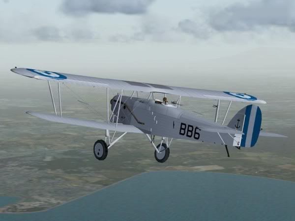 Greek Hawker Horsley from MS Flight Simulator, designed by Manuele Villa