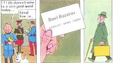 Zacharoff parodied as Bazarov in Tintin