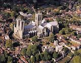 Lincoln Cathedral aerial view