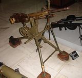 St. Etienne Mle 1907 Machine Gun displayed in the National War Museum, Athens