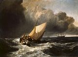 Turner's Dutch Boats in a Gale