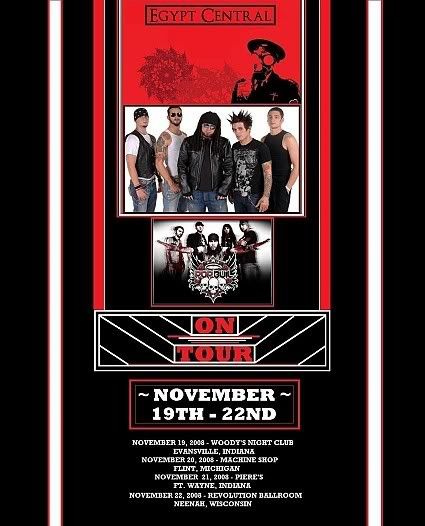 Nov 21st show in Fort Wayne Indiana at Grade A Tattoos, and Body Piercing Nov 21st show in Fort Wayne Indiana at Grade A Tattoos, and Body Piercing