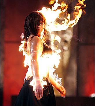 Woman on fire Pictures, Images and Photos