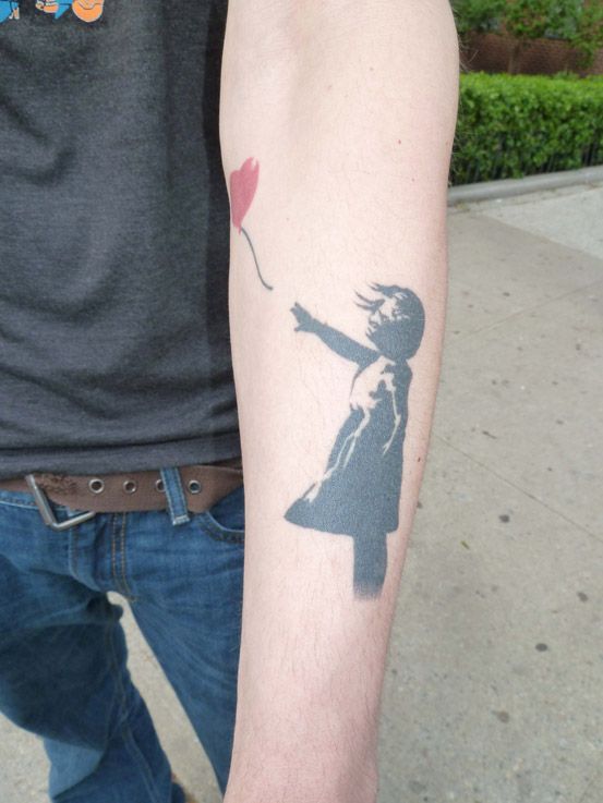 New Tattoo Banksy by pols4tre on deviantART