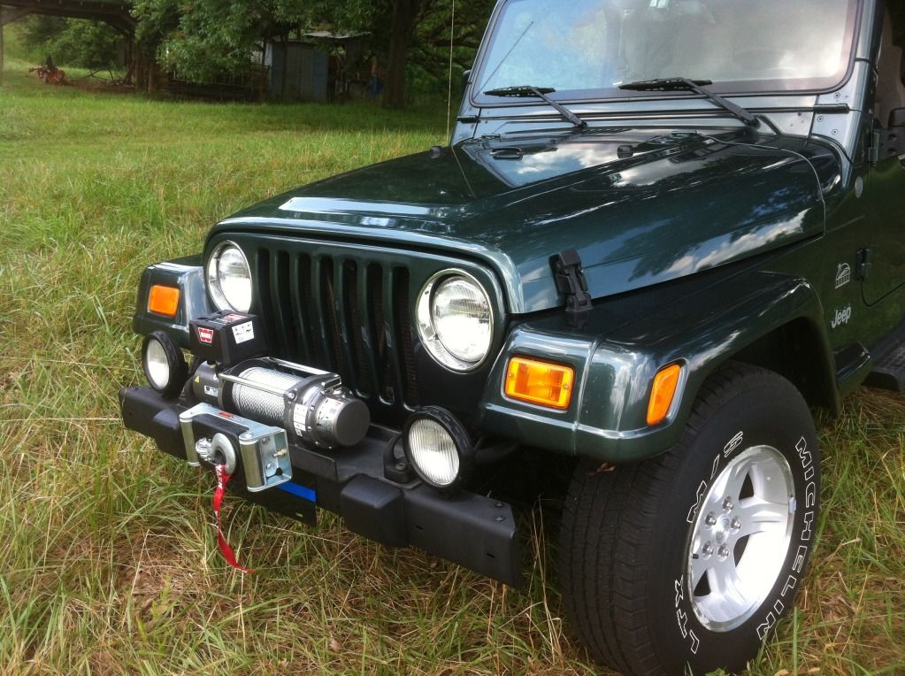 Harbor freight winch mount jeep tj #4