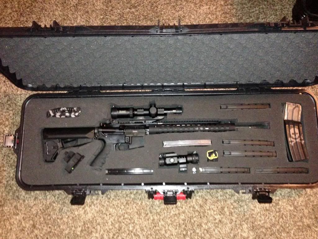 Plano Gun Case Set Up