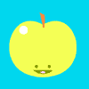 green apple with worm photo: apple with worm awhhh.gif