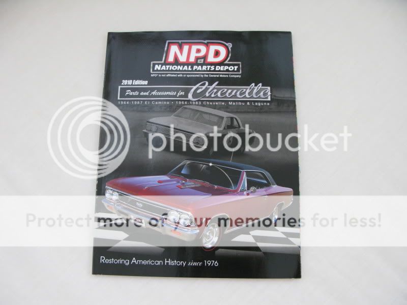 NPD National Parts Depot El Camino Chevelle Malibu Book  