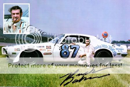 VINTAGE NASCAR Buck Baker in a 1972 Pontiac Firebird at Texas World 