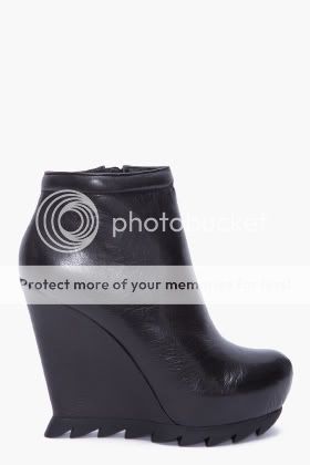 CAMILLA SKOVGAARD saw sole wedge ankle booties boots  